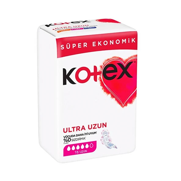 Kotex Ultra Uzun Ped 18 Adet ürün görseli 1