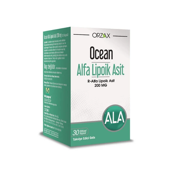 Ocean Alfa Lipoik Asit 200 mg 30 Kapsül ürün görseli 1