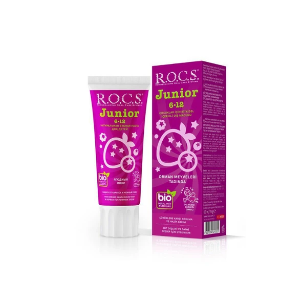 R.O.C.S. Junior Orman Meyveleri Tadında Diş Macunu 6-12 yaş 60 ml ürün görseli 1