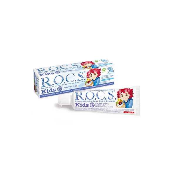 Rocs Kids 3-7 Yaş Meyve Külahı Diş Macunu ürün görseli 1