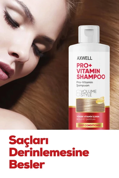 AXWELL Pro+ Vitamin Şampuan Volume Style - Resim 5