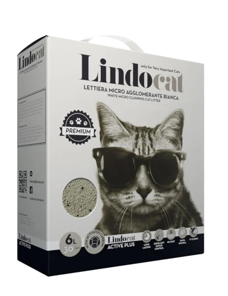 Lindo Cat Active Carbon Kutu Taneli Kedi Kumu 6 Lt ürün görseli 1