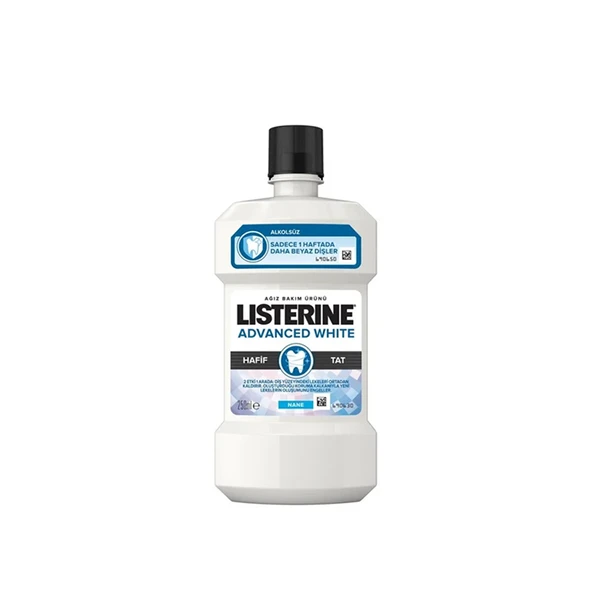 Listerine Advanced White Hafif Tat 250 ml ürün görseli 1