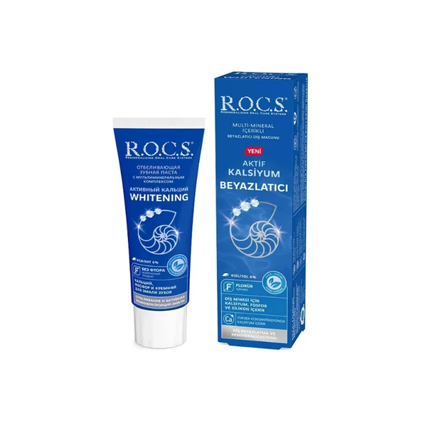 R.O.C.S. Aktif Kalsiyum Beyazlatıcı Diş Macunu 75 ml ürün görseli 1