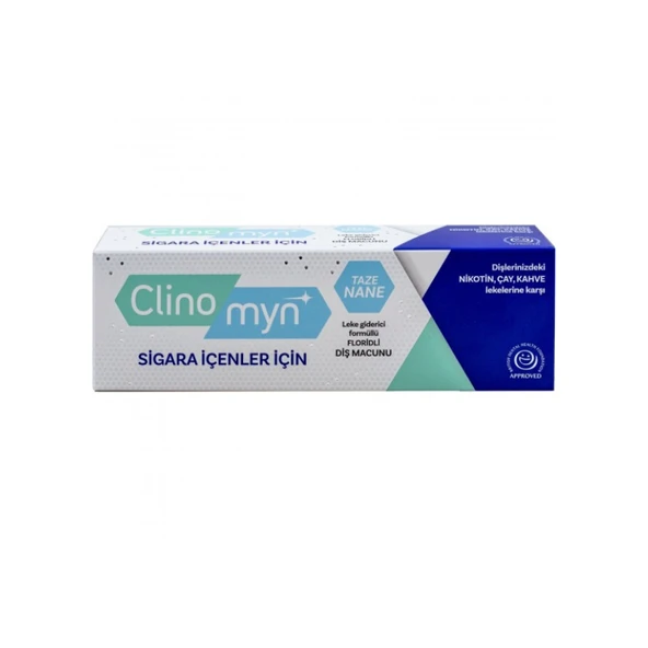 Clinomyn Sigara İçenler için Leke Karşıtı Diş Macunu 75 ml ürün görseli 1