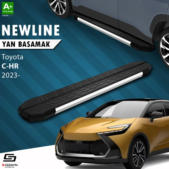 Toyota C-HR 2 NewLine Krom Yan Basamak 173 Cm 2023 Üzeri A+ Kalite ürün görseli 1