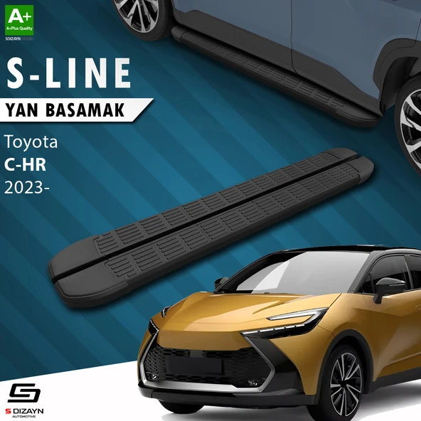 Toyota C-HR 2 S-Line Siyah Yan Basamak 173 Cm 2023 Üzeri A+ Kalite ürün görseli 1