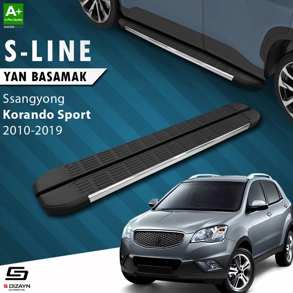 Ssangyong Korando Sport S-Line Krom Yan Basamak 203 Cm 2010-2019 A+ Kalite ürün görseli 1
