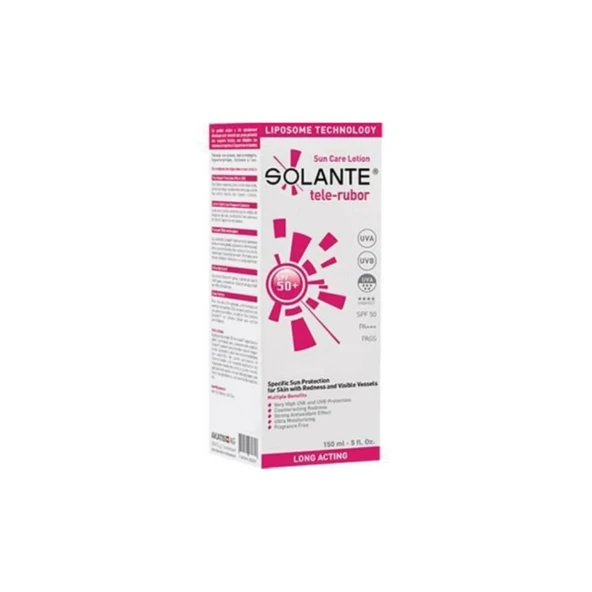 Solante Tele-Rubor SPF 50+ Güneş Losyonu 150 ml ürün görseli 1