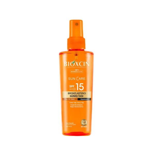 Bioxcin Sun Care SPF 15 Bronzlaştırıcı Sprey 200 ml ürün görseli 1