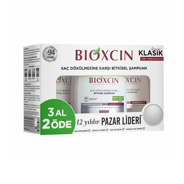 Bioxcin Genesis Kuru/Normal Saçlar Saç Dökülmesine Karşı Şampuan 3 al 2 öde ürün görseli 1