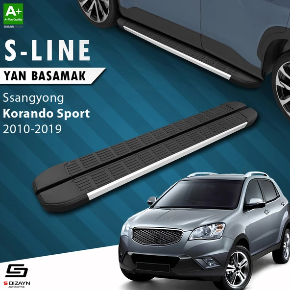 Ssangyong Korando Sport S-Line Aluminyum Yan Basamak 203 Cm 2010-2019 A+ Kalite ürün görseli 1