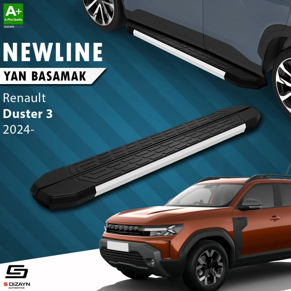 Renault Duster 3 NewLine Aluminyum Yan Basamak 183 Cm 2024 Üzeri A+ Kalite ürün görseli 1