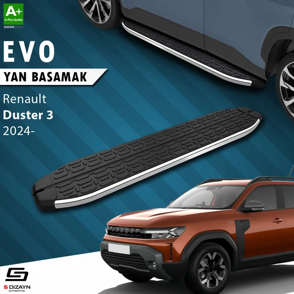 Renault Duster 3 Evo Krom Yan Basamak 183 Cm 2024 Üzeri A+ Kalite ürün görseli 1