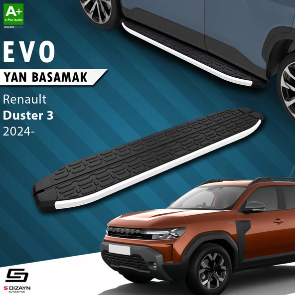 Renault Duster 3 Evo Aluminyum Yan Basamak 183 Cm 2024 Üzeri A+ Kalite ürün görseli 1