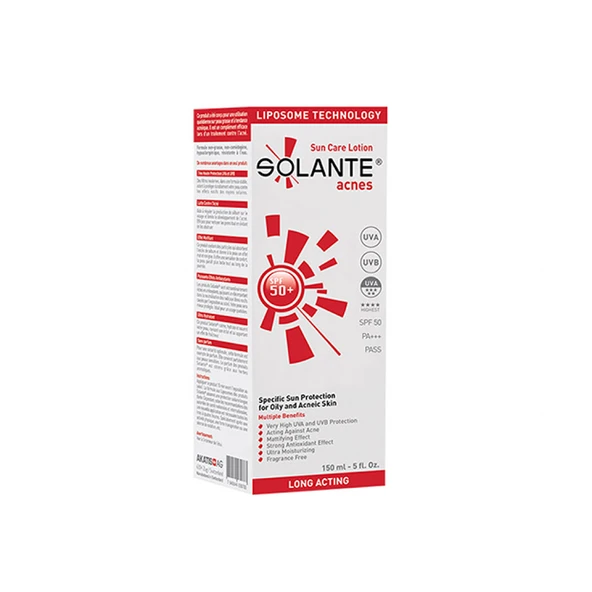 Solante Acnes Spf 50+ Güneş Koruyucu 150 ml ürün görseli 1
