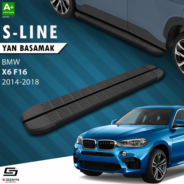Bmw X6 F16 S-Line Siyah Yan Basamak 193 Cm 2014-2018 A+ Kalite ürün görseli 1
