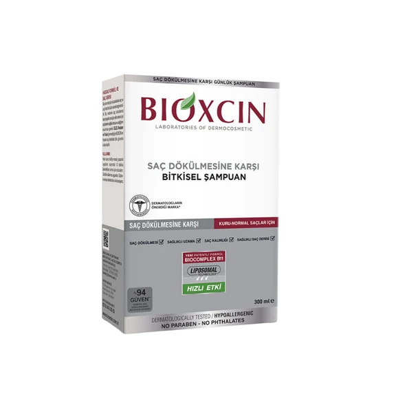 Bioxcin Kuru/Normal Saçlar Saç Dökülmesine Karşı Şampuan 300 ml ürün görseli 1