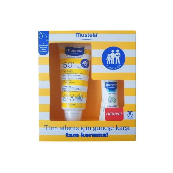 Mustela Güneş Losyonu Spf 50 200 ml + Vücut Losyonu 100 ml ürün görseli 1