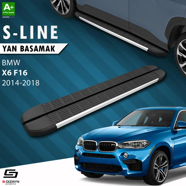 Bmw X6 F16 S-Line Aluminyum Yan Basamak 193 Cm 2014-2018 A+ Kalite ürün görseli 1