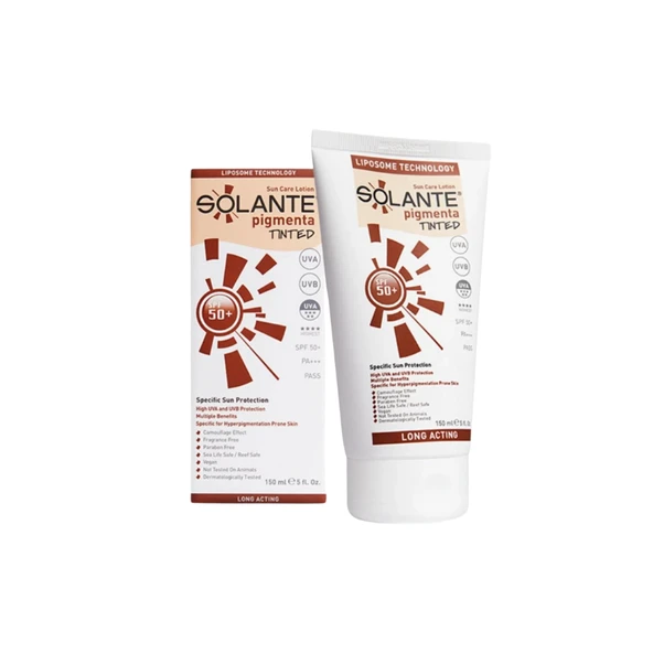 Solante Pigmenta Tinted Sun Care Spf 50+ Losyon 150 ml ürün görseli 1