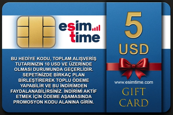 Esimtime 5 USD Dijital Hediye Kartı - Resim 2