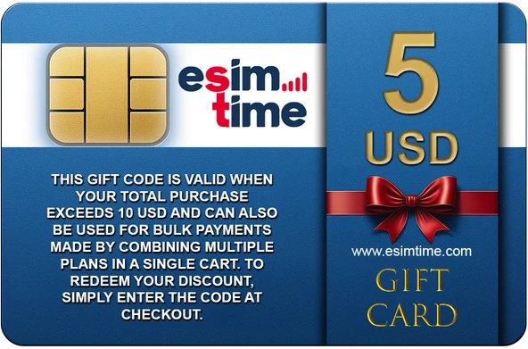 Esimtime 5 USD Dijital Hediye Kartı ürün görseli 1