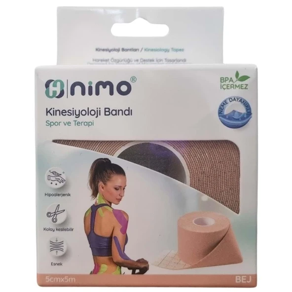 Nimo Kinesiyoloji Bandı 5cmx5m Bej ürün görseli 1