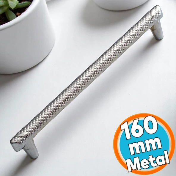 Metal Kulp Mobilya Çekmece Mutfak Dolabı Dolap Kapak Kulpları Kulbu Kulpu 16 cm 160 mm Krom ürün görseli 1