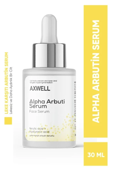 AXWELL Leke Karşıtı & Cilt Tonu Eşitleyen Alpha Arbutin & Ferulic Acid & Hyaluronic Acid Aydınlatıcı Ampul ürün görseli 1