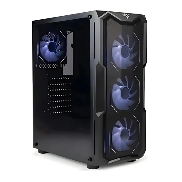 AIGO AQUARIUS Mesh 650W 80+ ARGB L17 ARGB Reverse Fans x3,REAR: L17 ARGB fans x1 Mid Tower Kasa ürün görseli 1