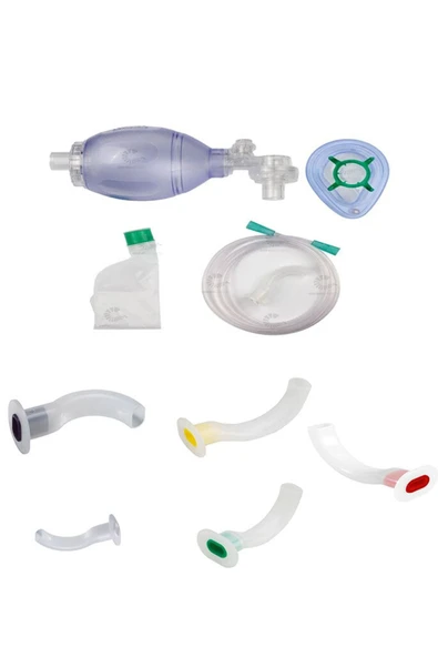 CEREN Pvc Ambu Seti Yetişkin Suni Solunum Maskesi + 5 Adet Yetişkin Airway ürün görseli 1