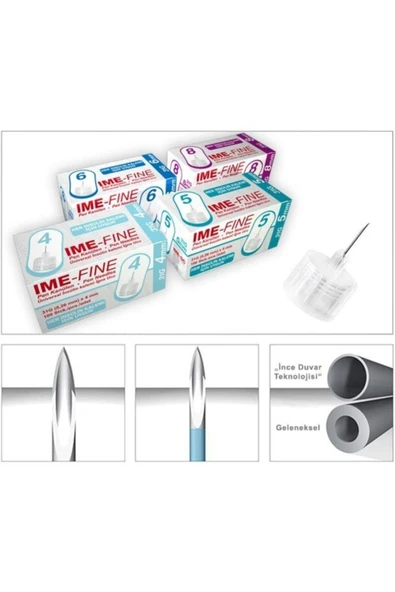 IME-DC Ime-fıne Insülin Kalemi Iğne Ucu 4mm ürün görseli 1