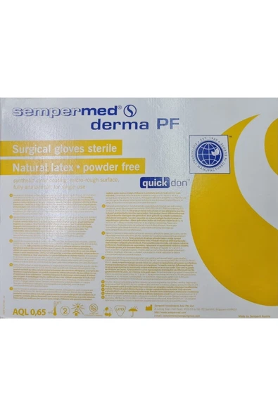 SEMPERCARE 7.5 Numara Pudrasız Steril Eldiven ürün görseli 1