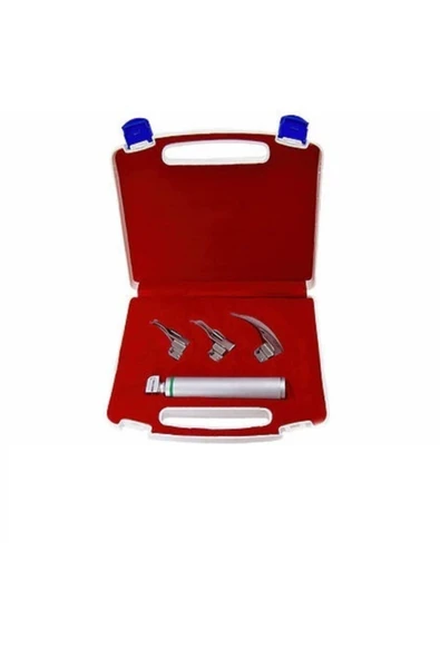 SEMA KARAKOÇ Laringoskop 3 Blade Macintosh Eğri Blade 3 Bıçaklı Laringaskop Set ürün görseli 1