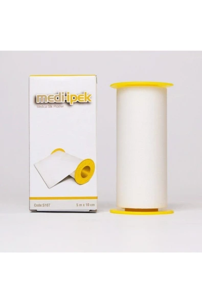 MEDİİPEK Medi-ipek Flaster Bant Tıbbi Ipek Plaster 5m X 10cm 10 Adet ürün görseli 1