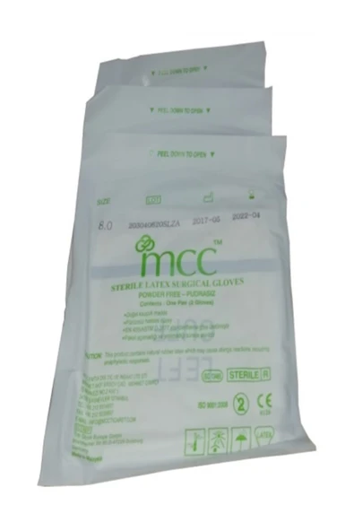 MCC Steril Cerrahi Eldiven Pudrasız - 50 Çift - Resim 2