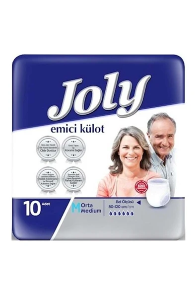 JOLL Joly Emici Külot Hasta Bezi Orta-medium (İÇ ADET 10) ürün görseli 1