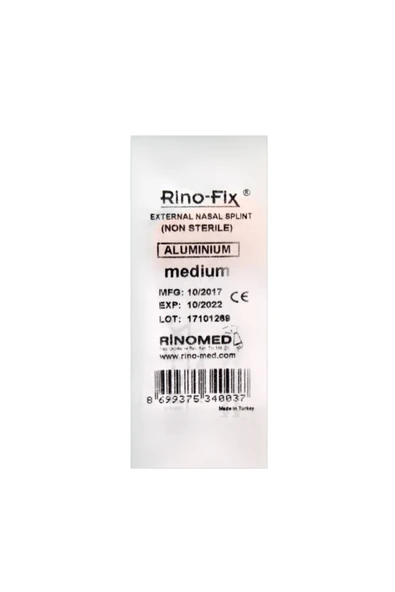 RİNOFİT Rinofix Thermo External Nasal Splint Alüminyum Medium - Resim 2