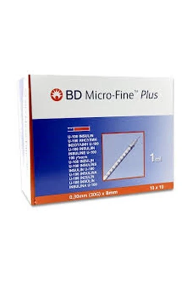 BD Micro-fine Plus 1 ml 100 Adet (30G X 8MM) ürün görseli 1
