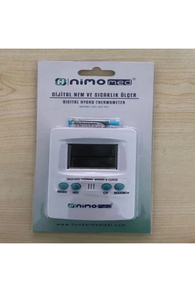 NİMOMED Nimo Sh101 Dijital Nem Ve Isı Ölçer Derece ürün görseli 1