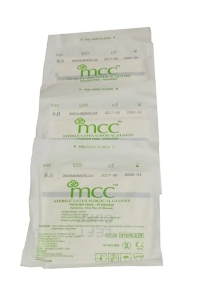 MCC Steril Cerrahi Eldiven Pudrasız - 50 Çift - Resim 3