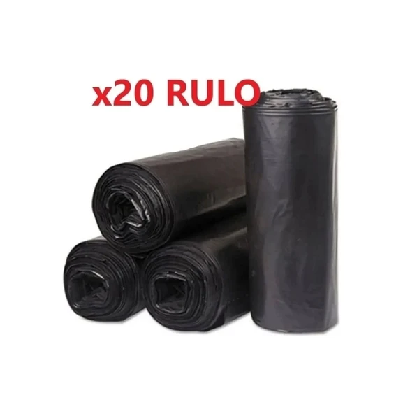 200 Adet Endüstriyel ( 120x150 Cm ) Hantal Boy Siyah Çöp Poşeti 20 Rulo x 10lu 120 Litre Çöp Konteynerine uyumludur ürün görseli 1