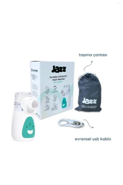 JAZZ Nimo Taşınabilir Nebulizatör Mesh ( Ultrasonik) ( Bataryalı ) ( Nbm-5b ) ürün görseli 1