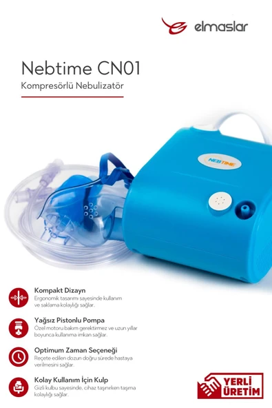 NİKADU Nebtime Cn01 Kompresörlü Nebulizatör - Resim 2