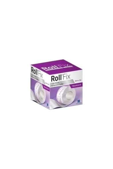 ROLL Fix 5cm X 5m Elastik Sabitleme Bandı - Flaster - 8 Adet ürün görseli 1