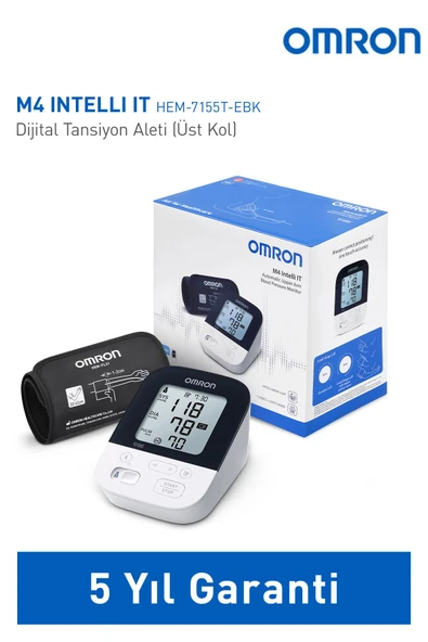 OMRON M4 Intelli It, 2 Kullanıcılı, Akıllı Telefonlar Ile Uyumlu Üst Koldan Ölçer Tansiyon Aleti ürün görseli 1