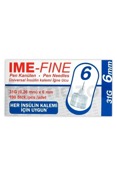 IME-DC Ime-fine Kalem Iğne Ucu 6mm (1 Kutu - 100 Adet) ürün görseli 1