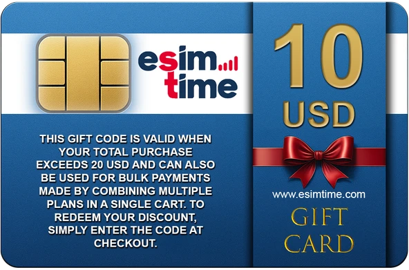 Esimtime 10 USD Dijital Hediye Kartı ürün görseli 1