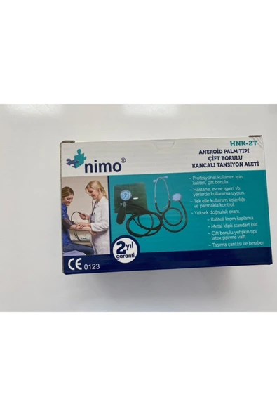 NİMO Aneroid Palm Tipi Çift Borulu Kancalı Tansiyon Aleti ürün görseli 1